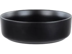 Vask til bordplade CALIG Sort ⌀ 36 cm Keramik