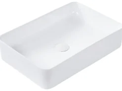 Vask til bordplade CHIVANA Hvid 51 x 34 cm Keramik