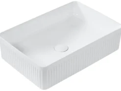 Vask til bordplade GELDO Hvid 50 x 34 cm Keramik