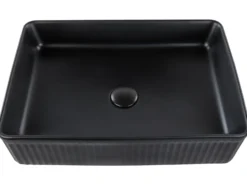 Vask til bordplade GELDO Sort 50 x 34 cm Keramik