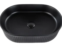 Vask til bordplade GELDO Sort 49 x 31 cm Keramik