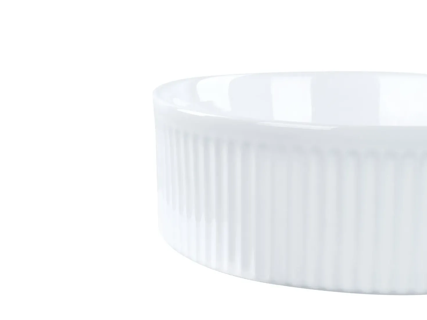Vask til bordplade GELDO Hvid ⌀ 37 cm Keramik
