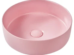 Vask til bordplade GUDAR Lyserød ⌀ 37 cm Keramik