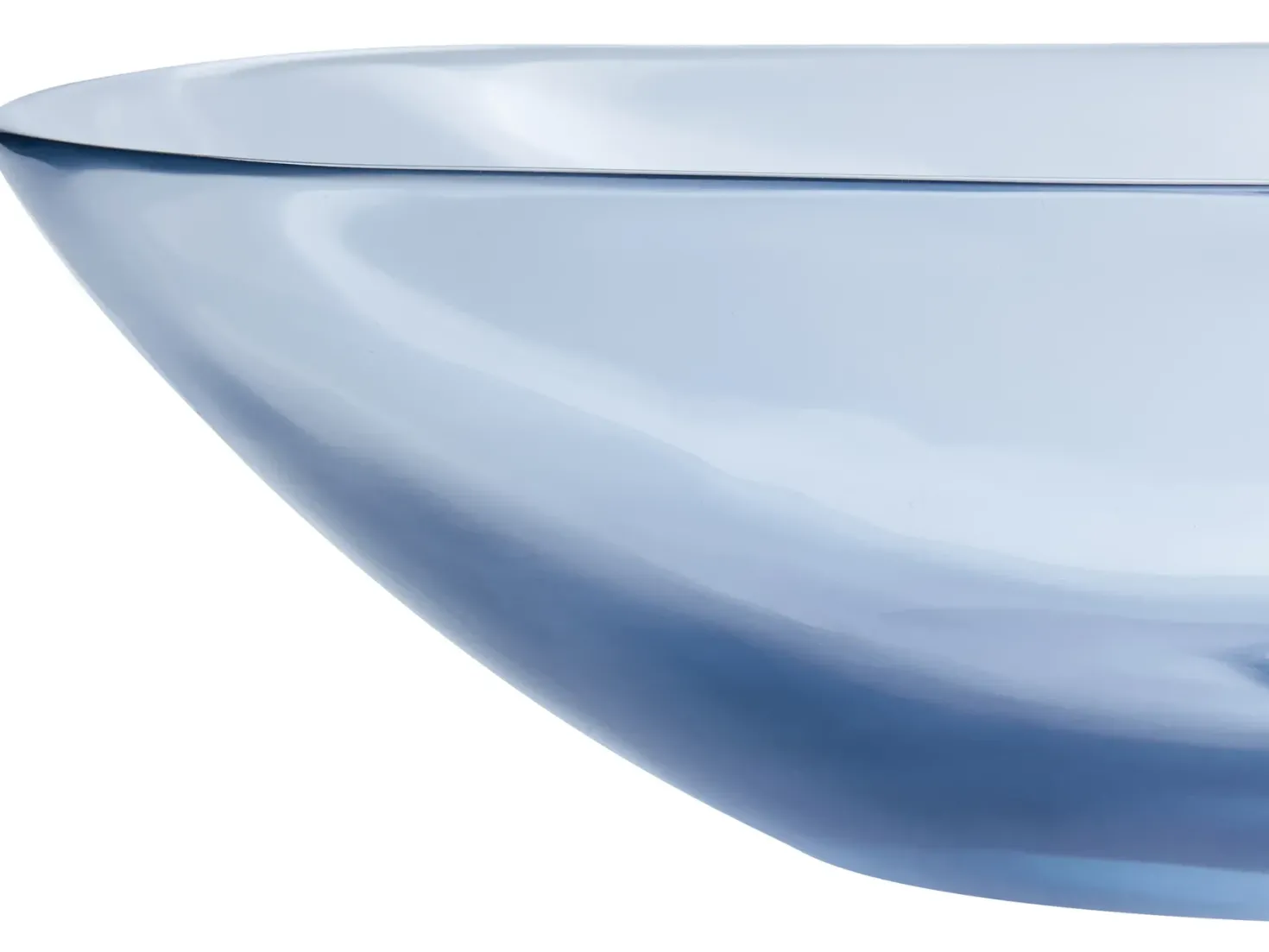 Vask til bordplade MOENGO Blå 54 x 36 cm Fast overflade