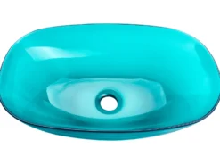 Vask til bordplade MOENGO Turkis 54 x 36 cm Fast overflade