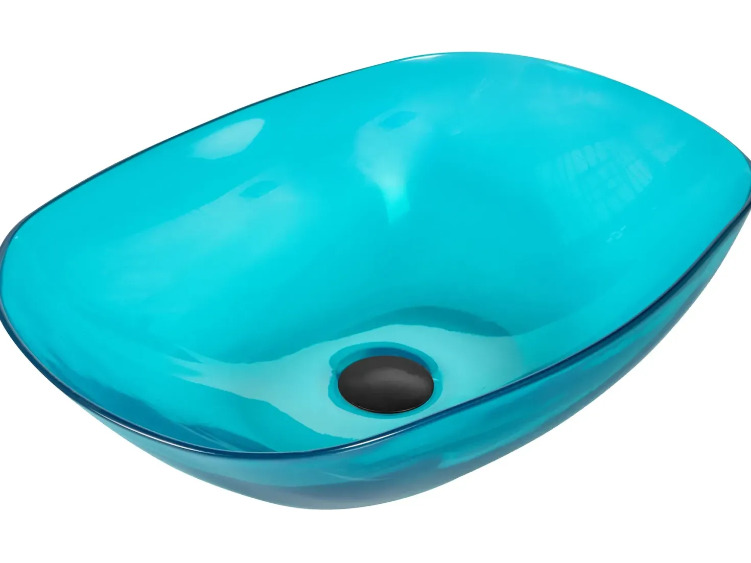 Vask til bordplade MOENGO Turkis 54 x 36 cm Fast overflade