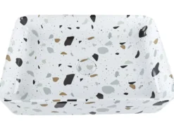 Vask til bordplade NULES Hvid terrazzo 51 x 34 cm Keramik