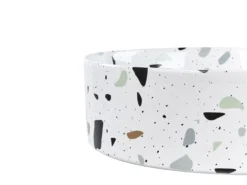 Vask til bordplade NULES Hvid terrazzo ⌀ 40 cm Keramik