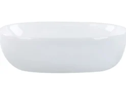 Vask til bordplade OMOA Hvid 48 x 34 cm Keramik
