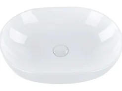 Vask til bordplade OMOA Hvid 48 x 34 cm Keramik