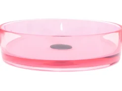 Vask til bordplade TOLOSA Lyserød ⌀ 36 cm Fast overflade