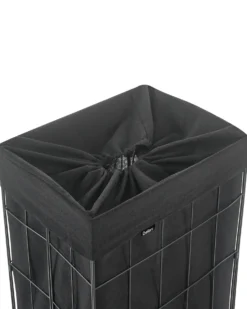 Vasketøjskurv CULPINA Metal Sort 72 L