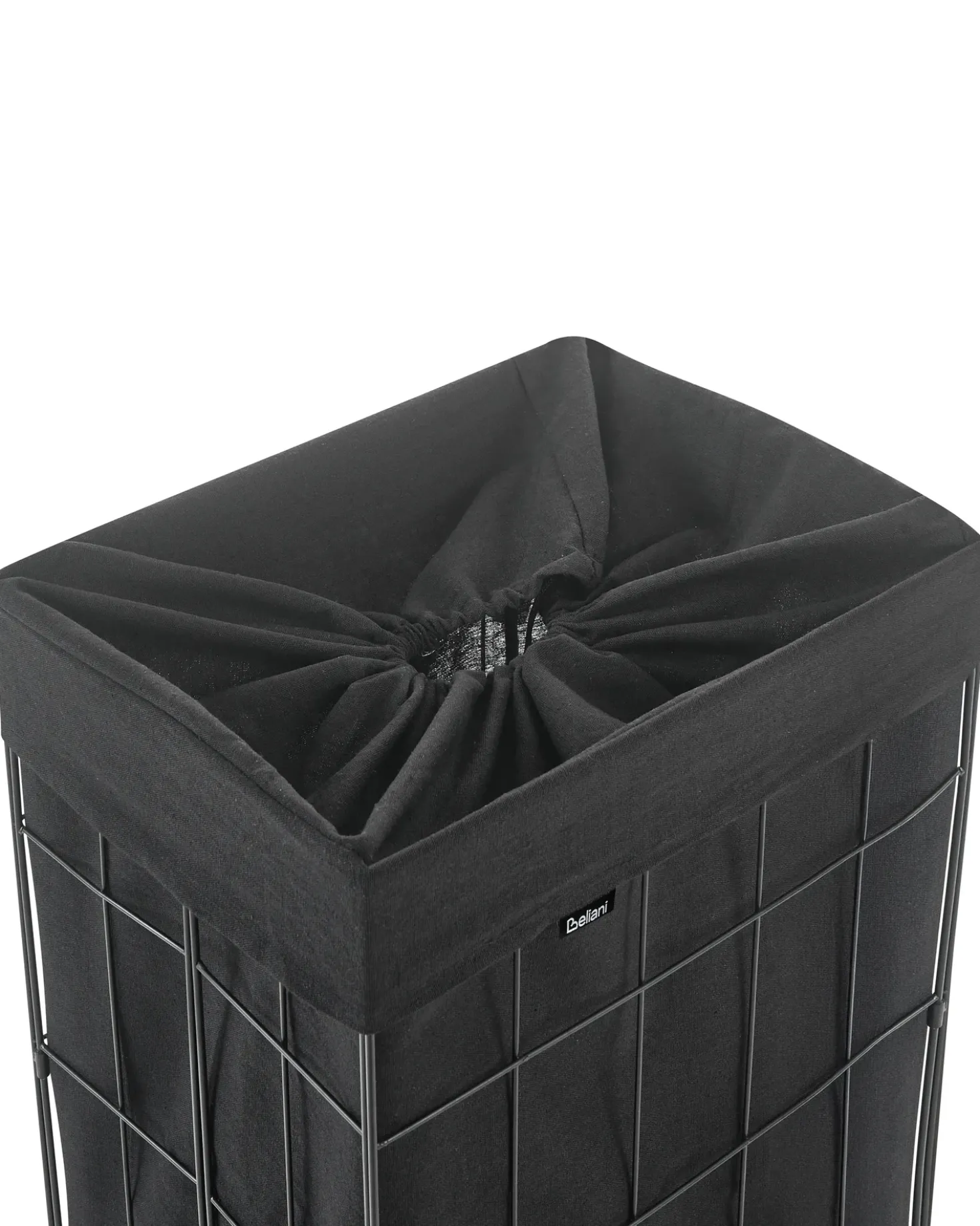 Vasketøjskurv CULPINA Metal Sort 72 L