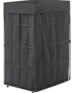 Vasketøjskurv CULPINA Metal Sort 72 L
