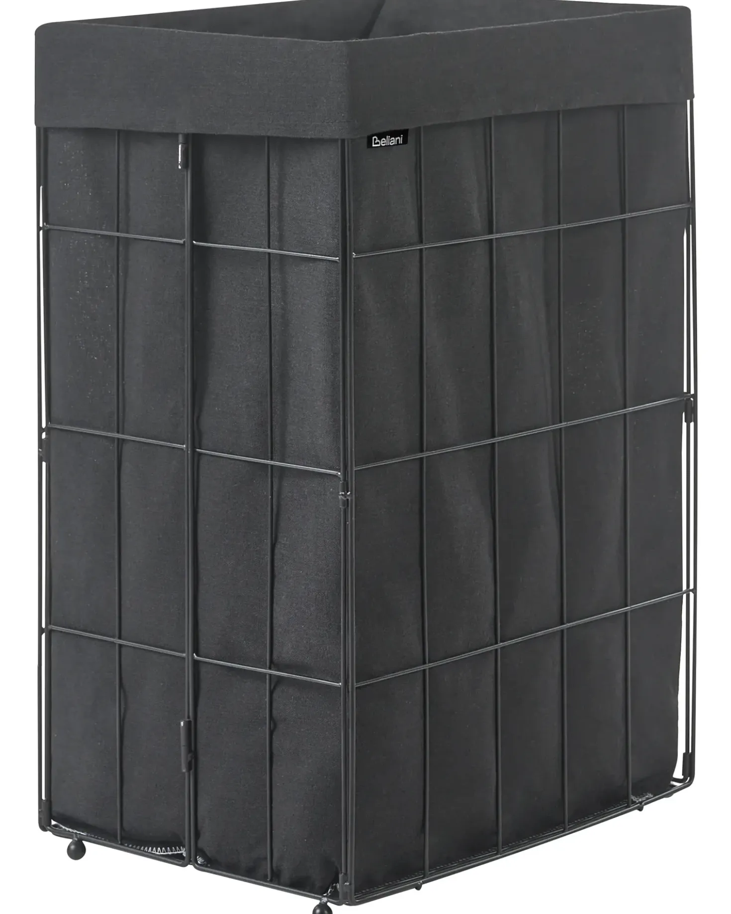 Vasketøjskurv CULPINA Metal Sort 72 L