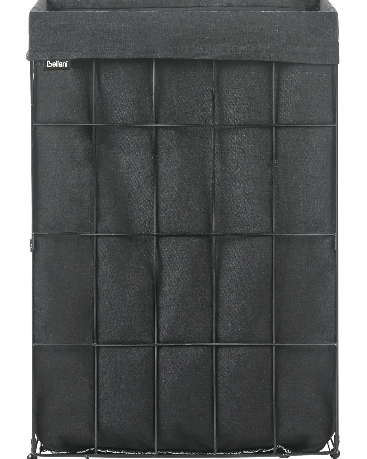 Vasketøjskurv CULPINA Metal Sort 72 L