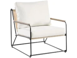 VENARIA 5 personers havesofasæt Beige/sort Metal med sofabord