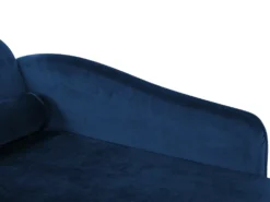 Venstrevendt chaiselong LUIRO Velour Navy Blå med opbevaring