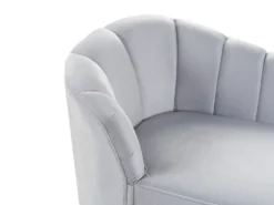 Venstrevendt chaiselong ALLIER Velour Lysegrå