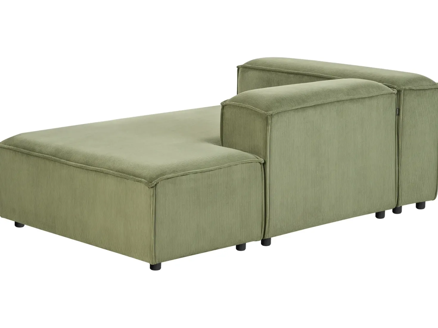 Venstrevendt chaiselong ARDAL Fløjl Grøn