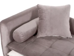 Venstrevendt chaiselong GONESSE Velour Lysebrun