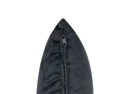 Venstrevendt chaiselong MERI Velour Sort med opbevaring