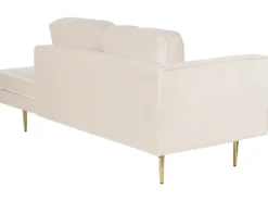 Venstrevendt chaiselong MIRAMAS Velour Beige
