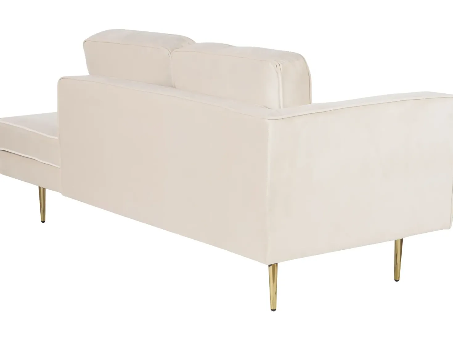 Venstrevendt chaiselong MIRAMAS Velour Beige