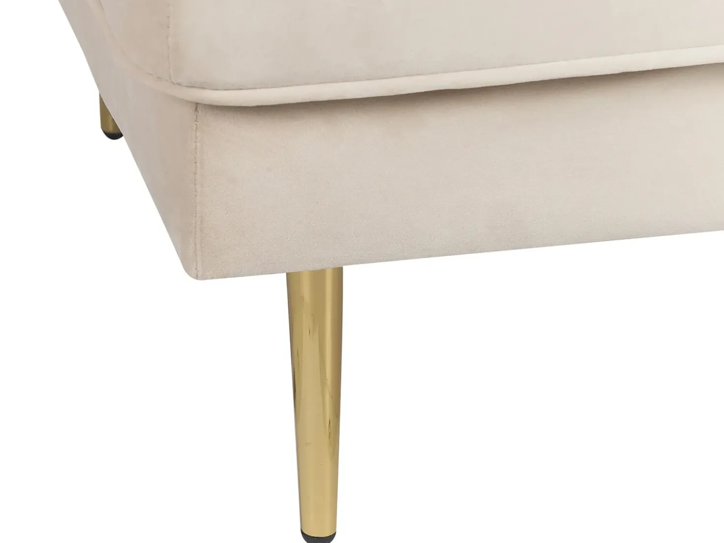 Venstrevendt chaiselong MIRAMAS Velour Beige