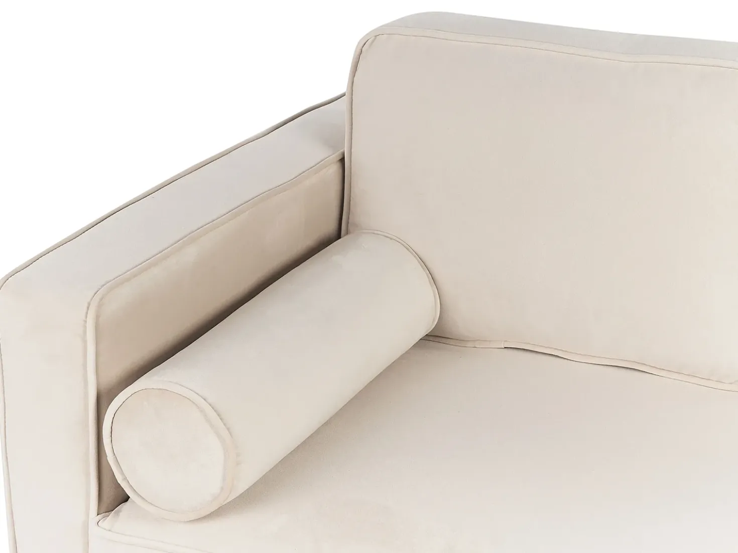 Venstrevendt chaiselong MIRAMAS Velour Beige