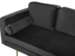 Venstrevendt chaiselong MIRAMAS Velour Sort