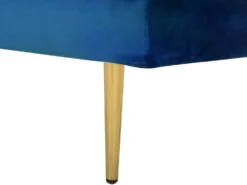 Venstrevendt chaiselong MIRAMAS Velour Navy Blå