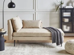 Venstrevendt chaiselong YERRES Beige