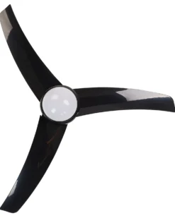 Ventilator med lys JIBOA Med fjernbetjening Sort