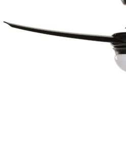Ventilator med lys JIBOA Med fjernbetjening Sort