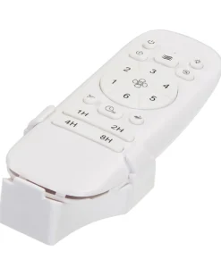 Ventilator med lys JIBOA Med fjernbetjening Sort