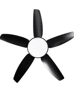 Ventilator med lys LOUVET Med fjernbetjening LED Sort