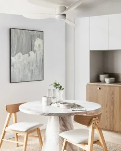 Ventilator med lys VEMBAR Med fjernbetjening LED Hvid