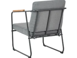 VEZZANA 4 personers Loungesæt med bord Grå Metal