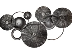 Vægdekoration ACTINIUM Metal 51 cm Blå