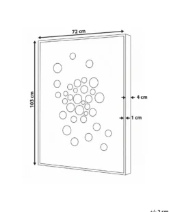 Vægdekoration BANTRY 103 cm Hvid
