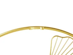 Vægdekoration Blomst BISMUTH Metal 45 cm Guld