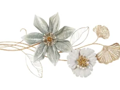 Vægdekoration Blomst EUROPIUM Metal 46 cm Guld