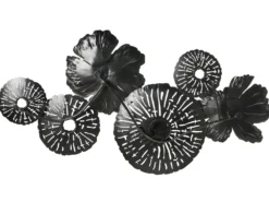 Vægdekoration Blomst GADOLINIUM Metal 45 cm Multifarvet