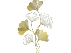 Vægdekoration Blomst INDIUM Metal 79 cm Guld