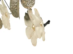 Vægdekoration Blomst LANTHANUM Metal 52 cm Beige