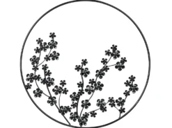 Vægdekoration Blomst STRONTIUM Metal 70 cm Sort