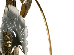 Vægdekoration Blomst TERBIUM Metal 56 cm Guld
