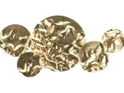 Vægdekoration CALRY Metal 43 cm Guld