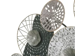 Vægdekoration CESIUM Metal 58 cm Sølv